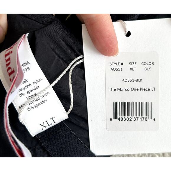 Andie Swim the Marco Ribbed One Piece in Black XL Tall NWT - Picture 5 of 7